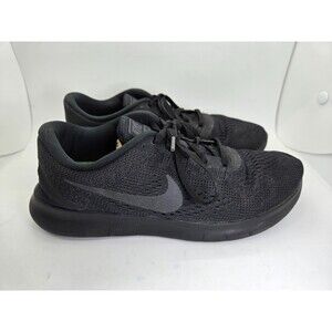 Nike Free RN 2018 Shoes Women's 8 Triple Black Running Athletic Minimal Sneakers
